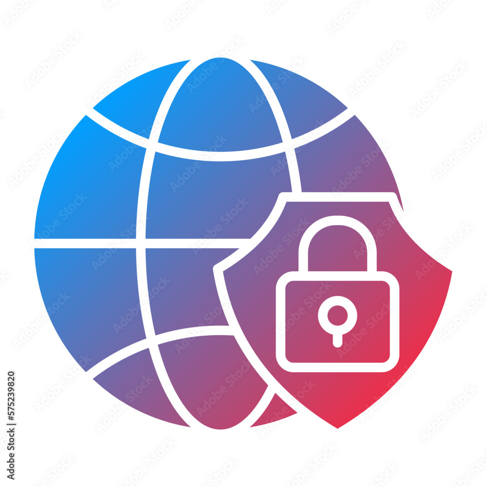 Obraz premium Vector Design Global Security Icon Style