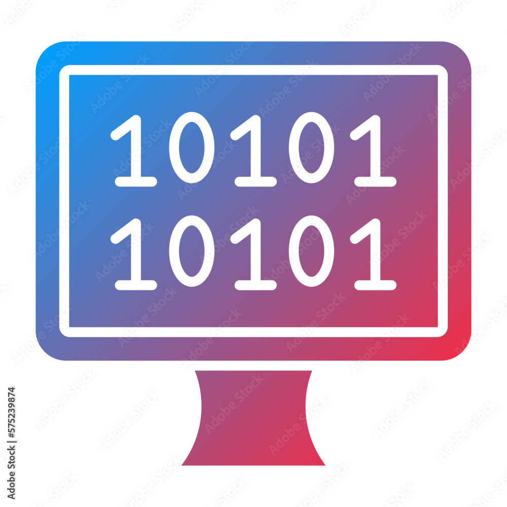 Vector Design Binary Icon Style Vector Design Binary Icon Style