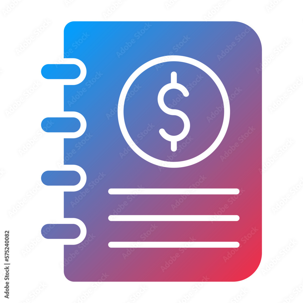 Vector Design Accounting Book Icon Style Vector Design Accounting Book Icon Style