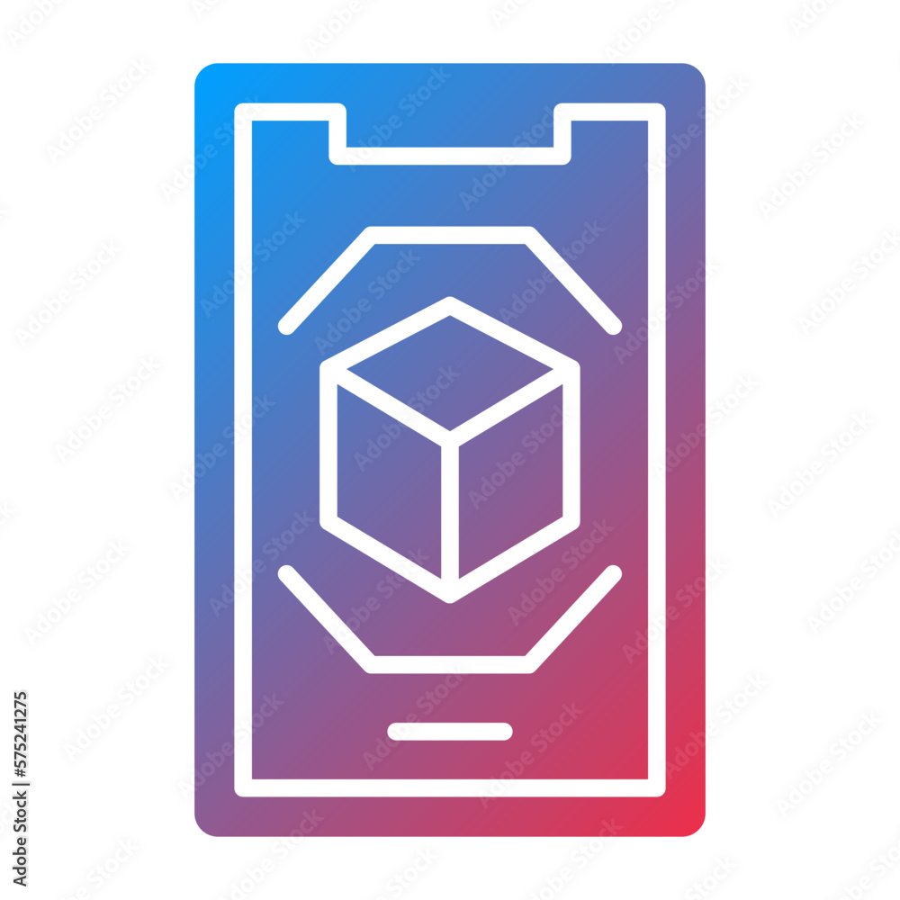 Vector Design Augmented Reality Icon Style Vector Design Augmented Reality Icon Style