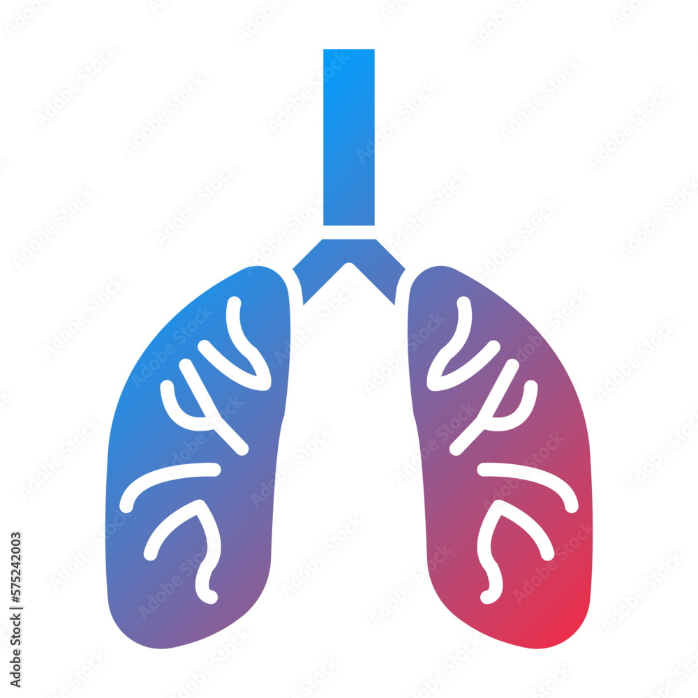 Fototapeta premium Vector Design Lungs Icon Style