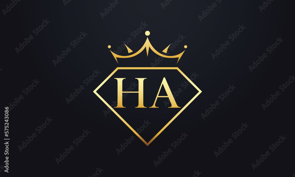 Diamond crown vector. Luxury queen logo for jewelry vector with letters Diamond crown vector. Luxury queen logo for jewelry vector with letters