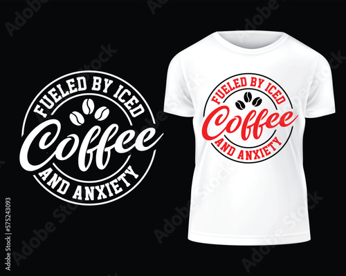 coffee svg t-shirt design and coffee lover t-shirt
