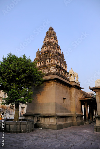 30 January 2023, Shree Ram Mandir Phaltan is one of the oldest temple in the town. The temple architecture is wooden and is quite decently constructed, Phaltan, Maharashtra, India. photo