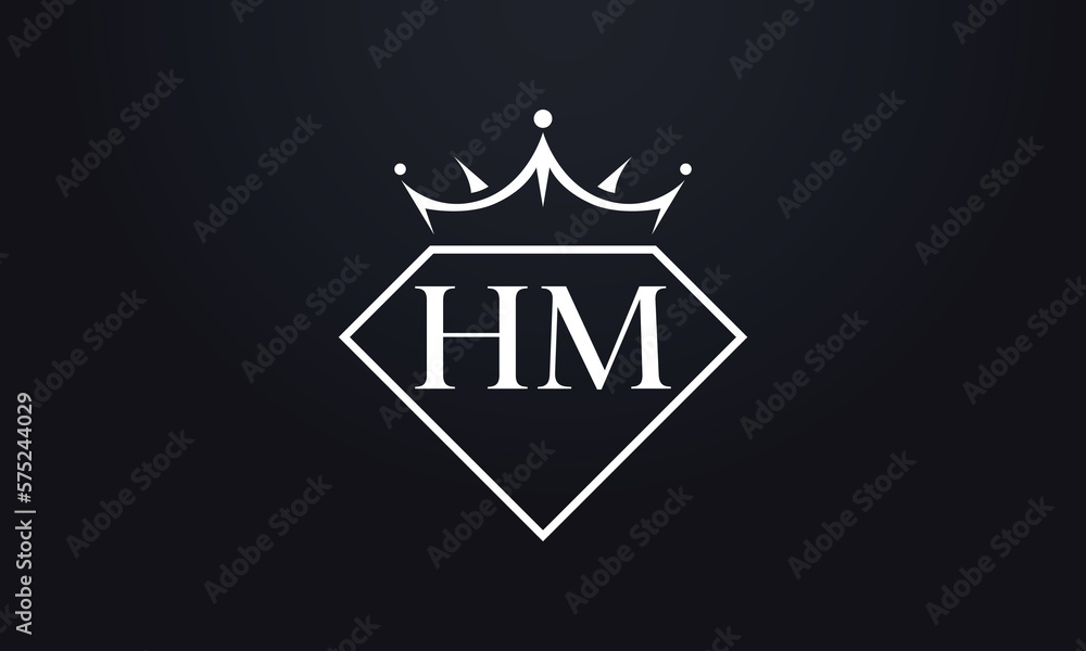 Diamond crown vector. Luxury queen logo for jewelry vector with letters Diamond crown vector. Luxury queen logo for jewelry vector with letters