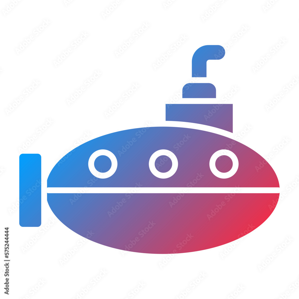 Fototapeta premium Vector Design Submarine Icon Style