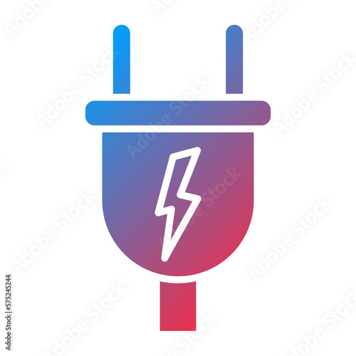 Vector Design Power Plug Icon Style
