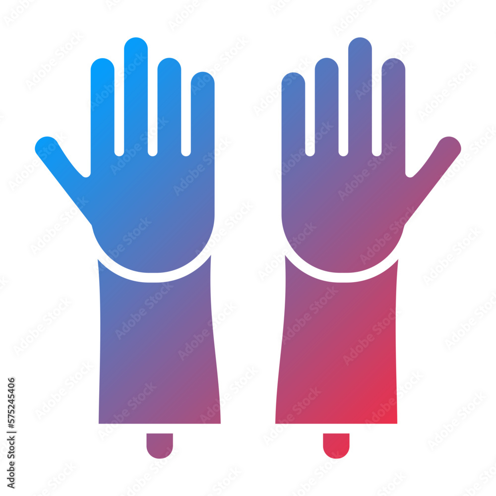 Obraz premium Vector Design Cleaning Gloves Icon Style
