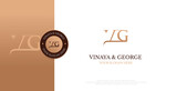 Initial VG Logo Design Vector