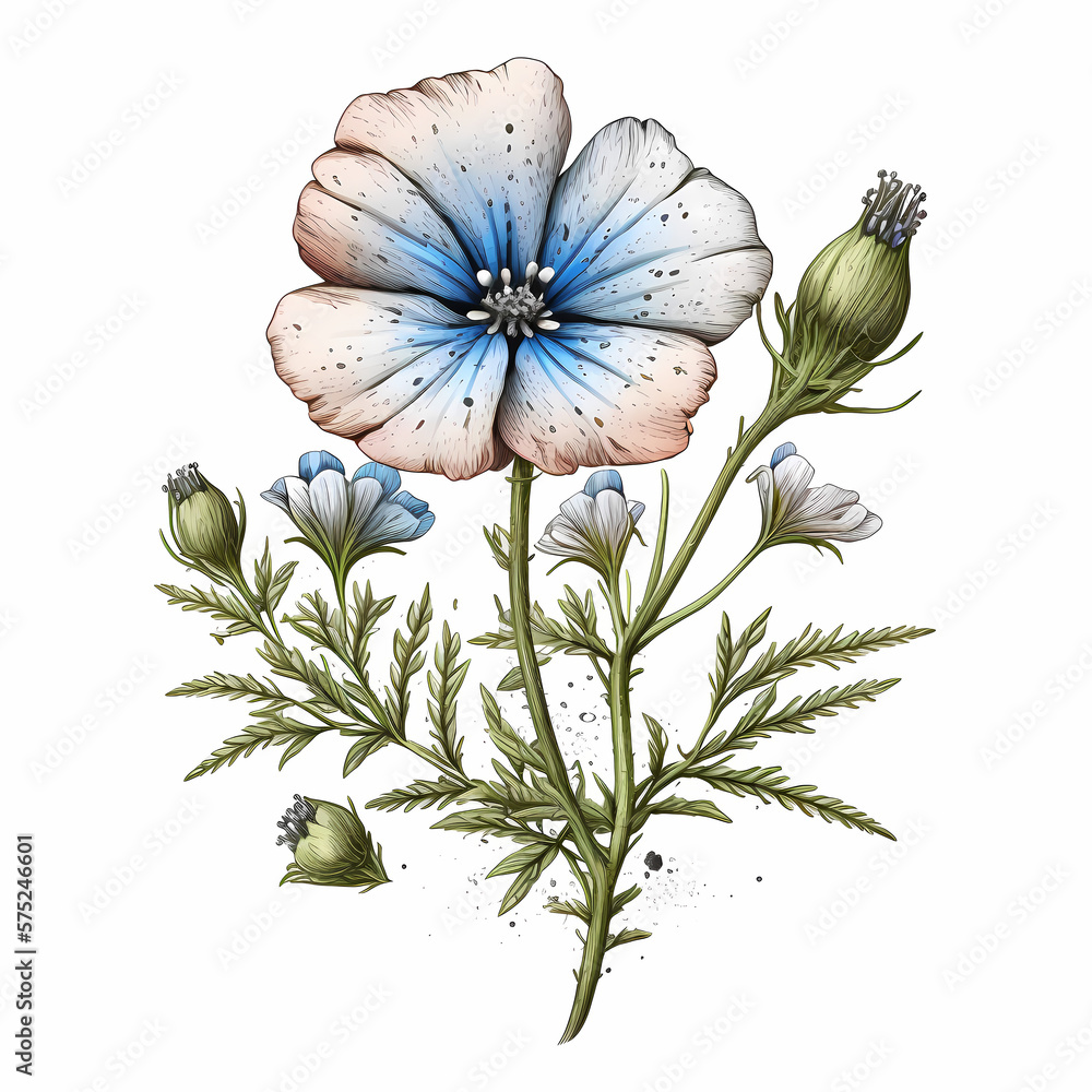 Fototapeta premium nemophila flower