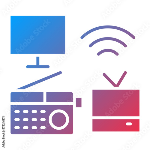 Vector Design Mass Media Icon Style