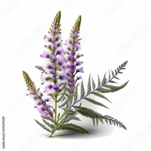 physostegia flower isolated on white background