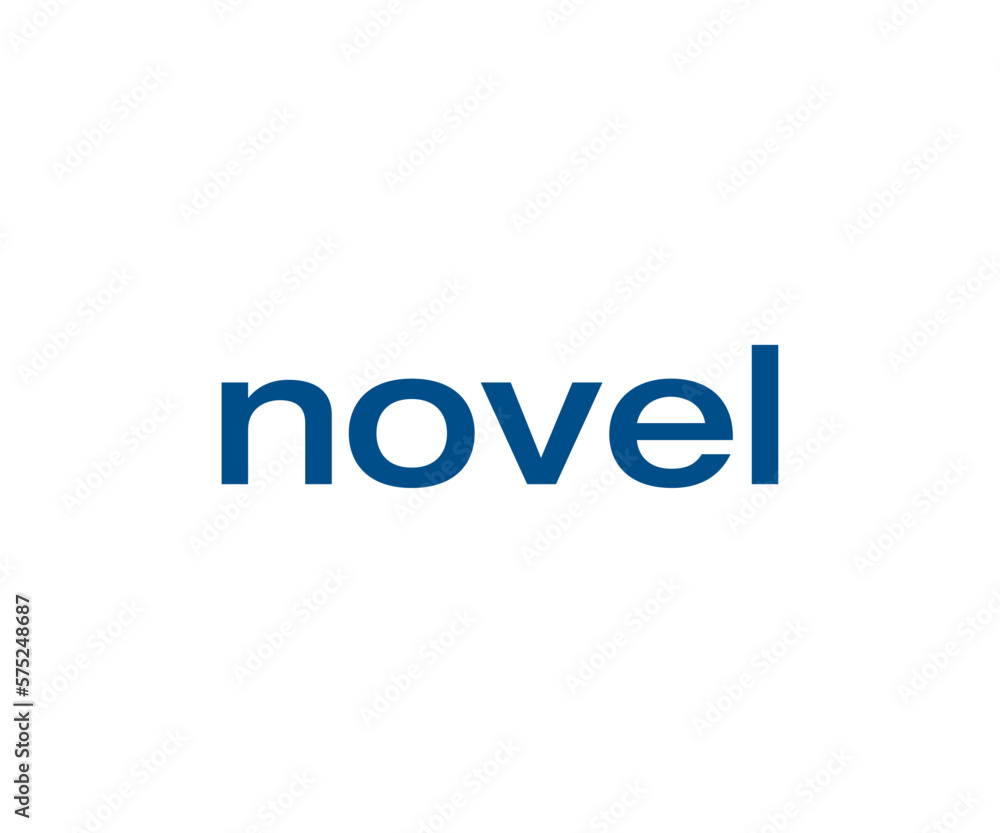 novel letter mark logo vector logo templet.