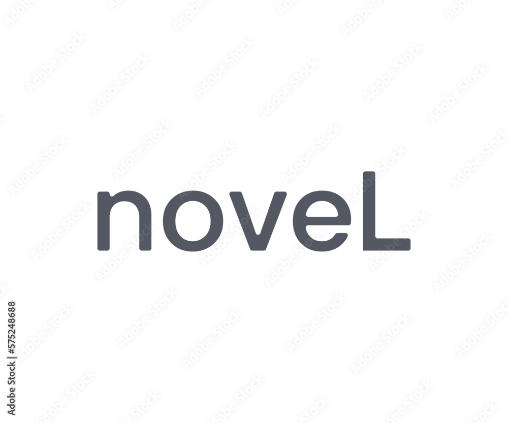 novel letter mark logo vector logo templet. novel letter mark logo vector logo templet.
