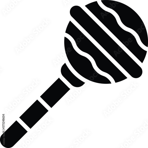 Baby rattle Vector Icon Design Illustration