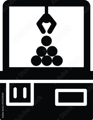 Crane machine Vector Icon Design Illustration