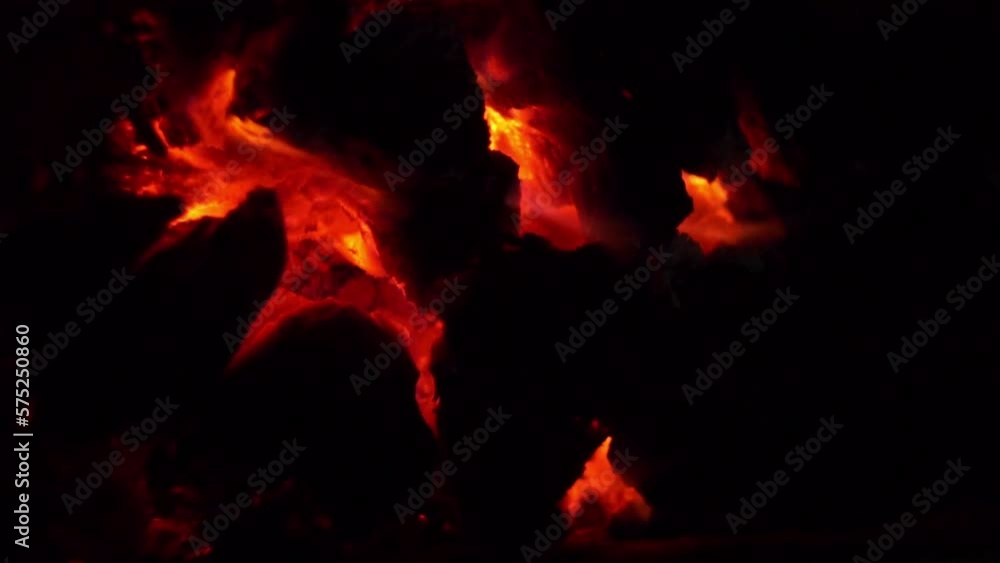 the coal burns and turns into red coal the coal burns and turns into red coal