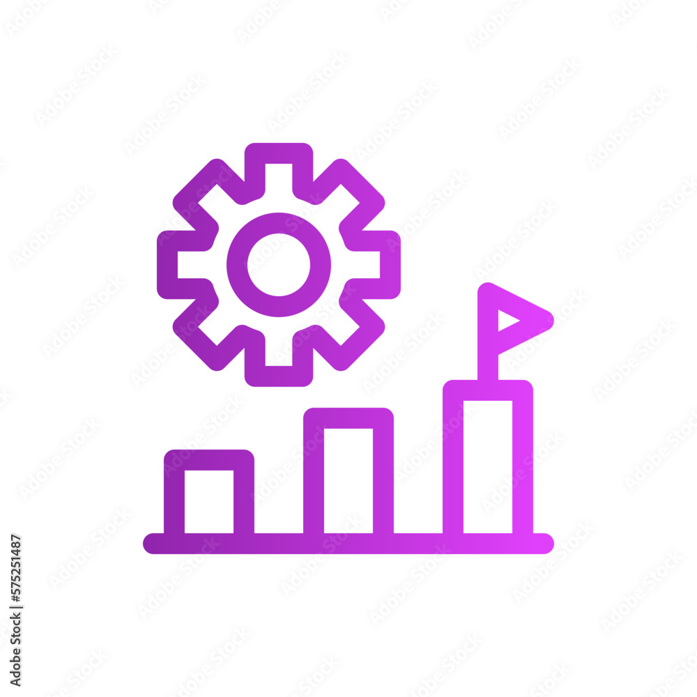 growth gradient icon growth gradient icon