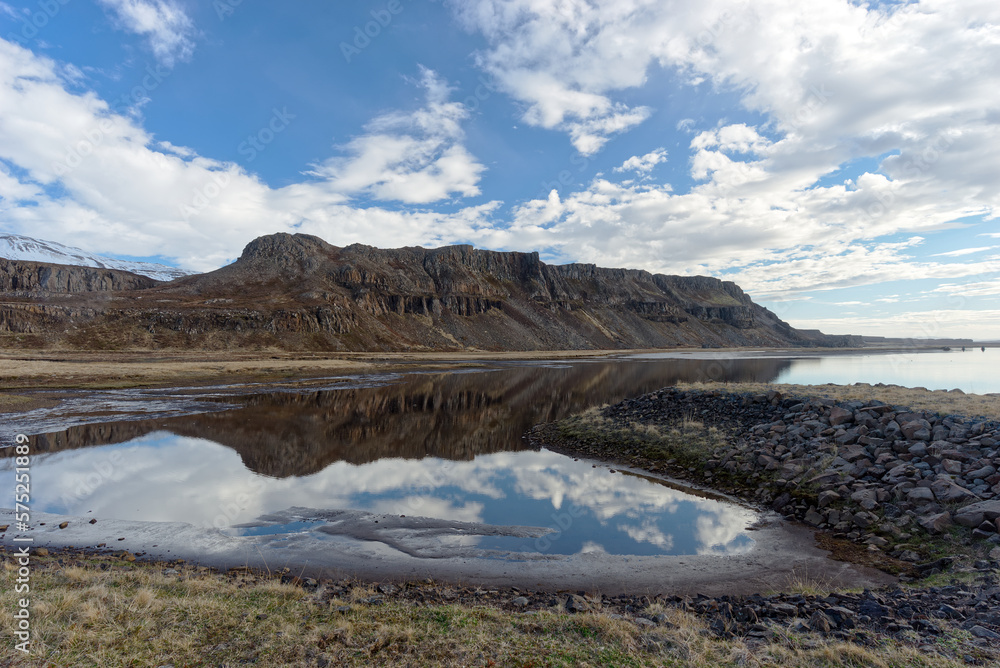 Fantastic Rainy day black sand beach on Stokksnes cape in Iceland VestrahornStokksnes Iceland 2022
