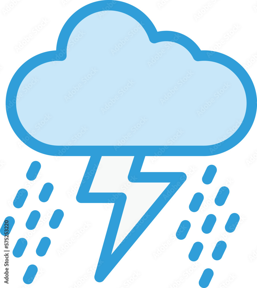 Storm Vector Icon Design Illustration Storm Vector Icon Design Illustration