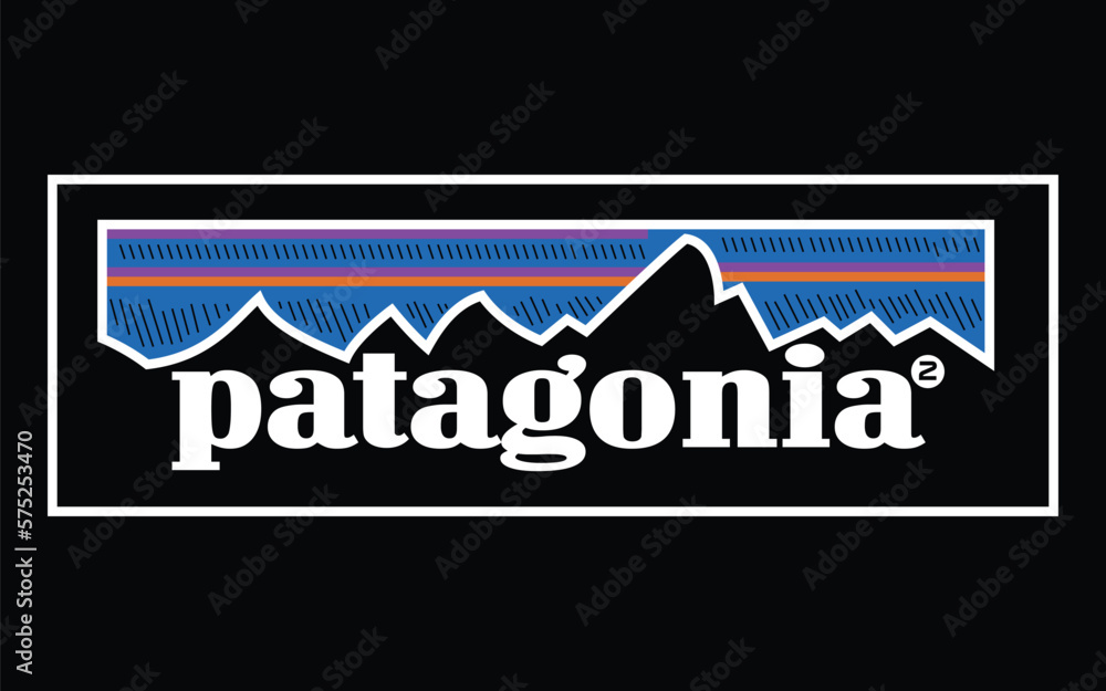 Vector patagonia logo emblem for tour decoration vector illustration Stock  Vector | Adobe Stock