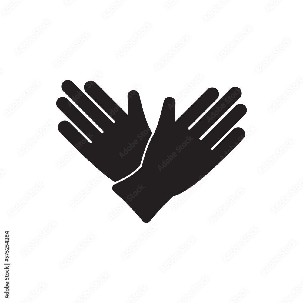 Gloves symbol icon, illustration design template. Gloves symbol icon, illustration design template.