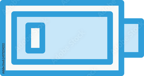 Low Battery Vector Icon Design Illustration