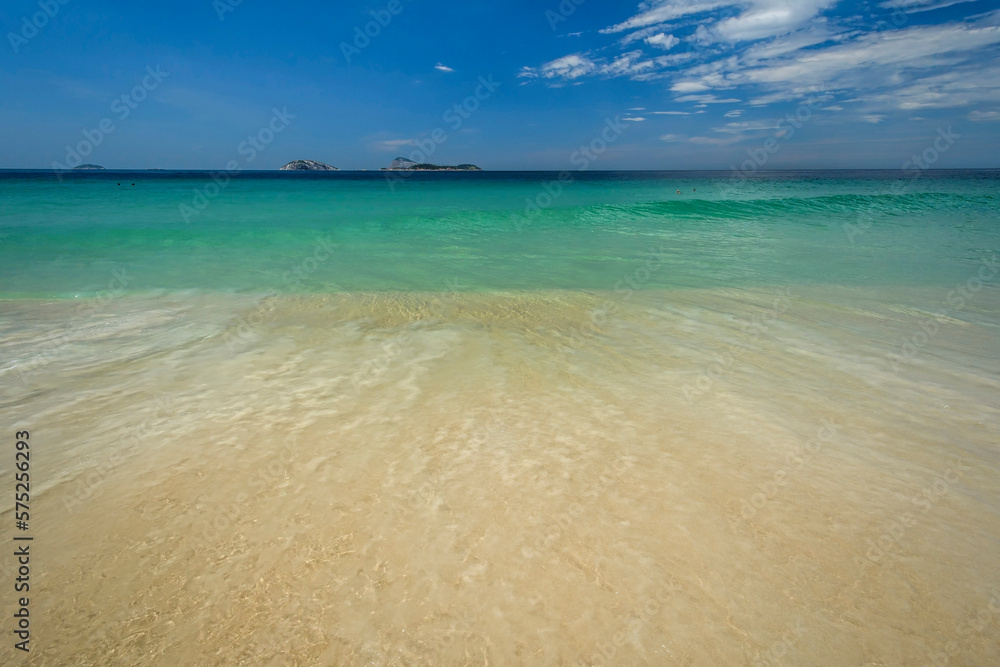 View to the Atlantic Ocean from Ipanema Beach in Rio de Janeiro, Brazil View to the Atlantic Ocean from Ipanema Beach in Rio de Janeiro, Brazil