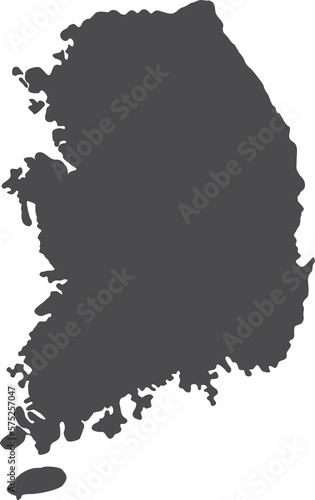 South Korea map icon 2022022506