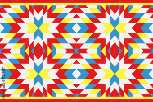 Seamless image  Navajo  geometric pattern. Native American Southwestern Prints The concept was derived from the Navajo rungs  ethnic pattern wallpaper  fabrics  covers  textiles  rugs  and blankets.