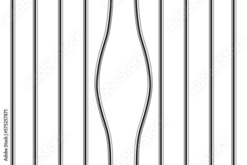 Print op canvas Prison bars vector illustration