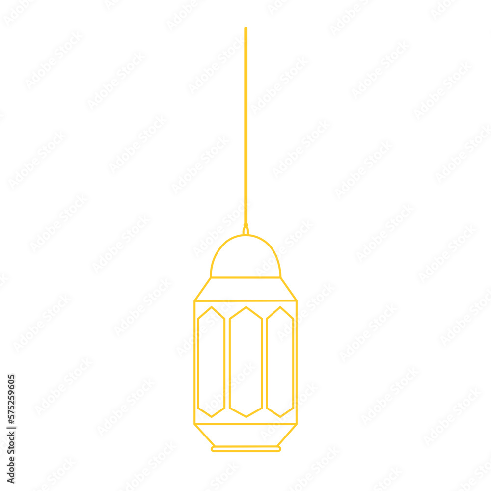 lantern ramadan kareem line art decoration lantern ramadan kareem line art decoration