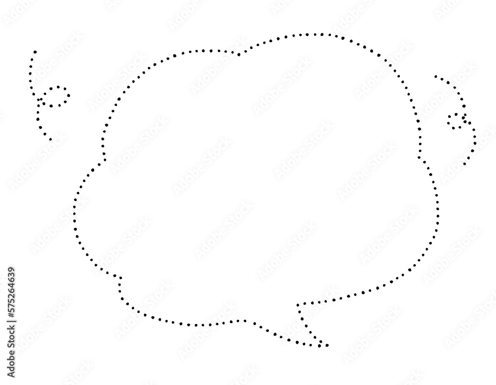 点線のモコモコ吹き出し.speech bubble 点線のモコモコ吹き出し.speech bubble