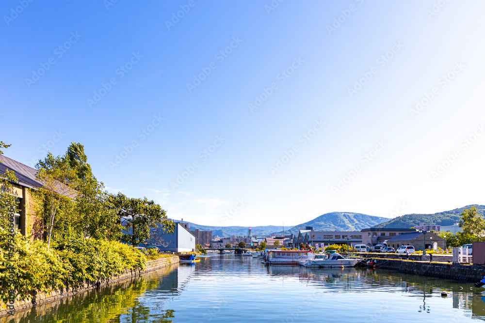 小樽運河の北運河の風景（北海道小樽市）