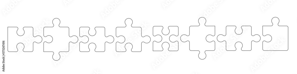Puzzle Band Banner Hintergrund weiß leer Puzzle Band Banner Hintergrund weiß leer