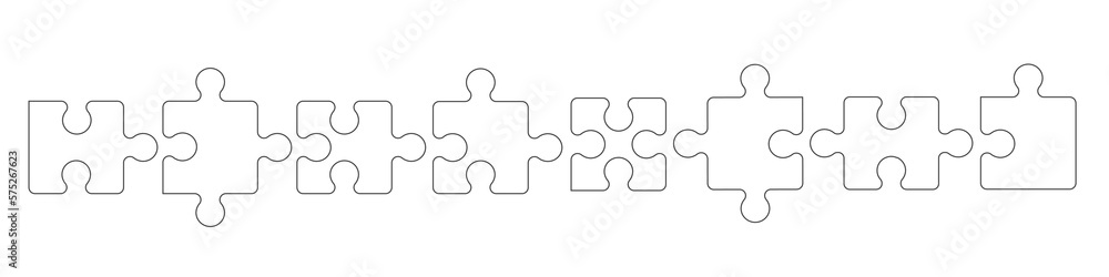 Puzzle Band Banner Elemente Puzzle Band Banner Elemente