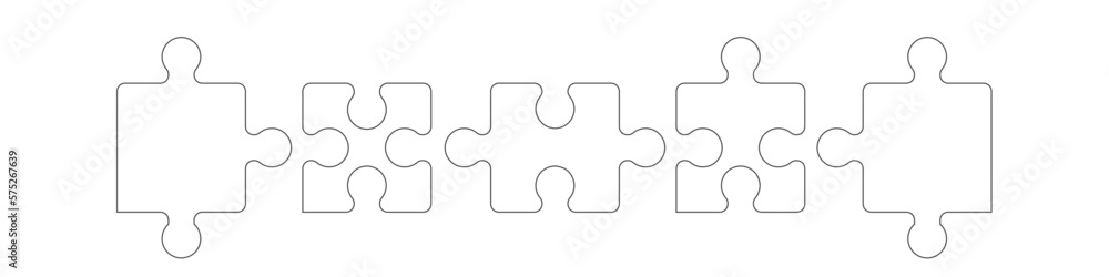 Puzzle Band Banner Reihe Verbindung Puzzle Band Banner Reihe Verbindung