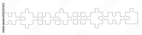 Puzzle Band Banner Elemente