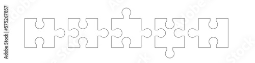 Puzzle Elemente Teile Verbindung Band Banner