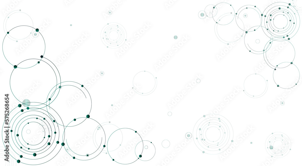 Abstract geometric background with a mesh of circles. Minimalist design, business background, scientific concept, technological solutions.Vector Abstract geometric background with a mesh of circles. Minimalist design, business background, scientific concept, technological solutions.Vector