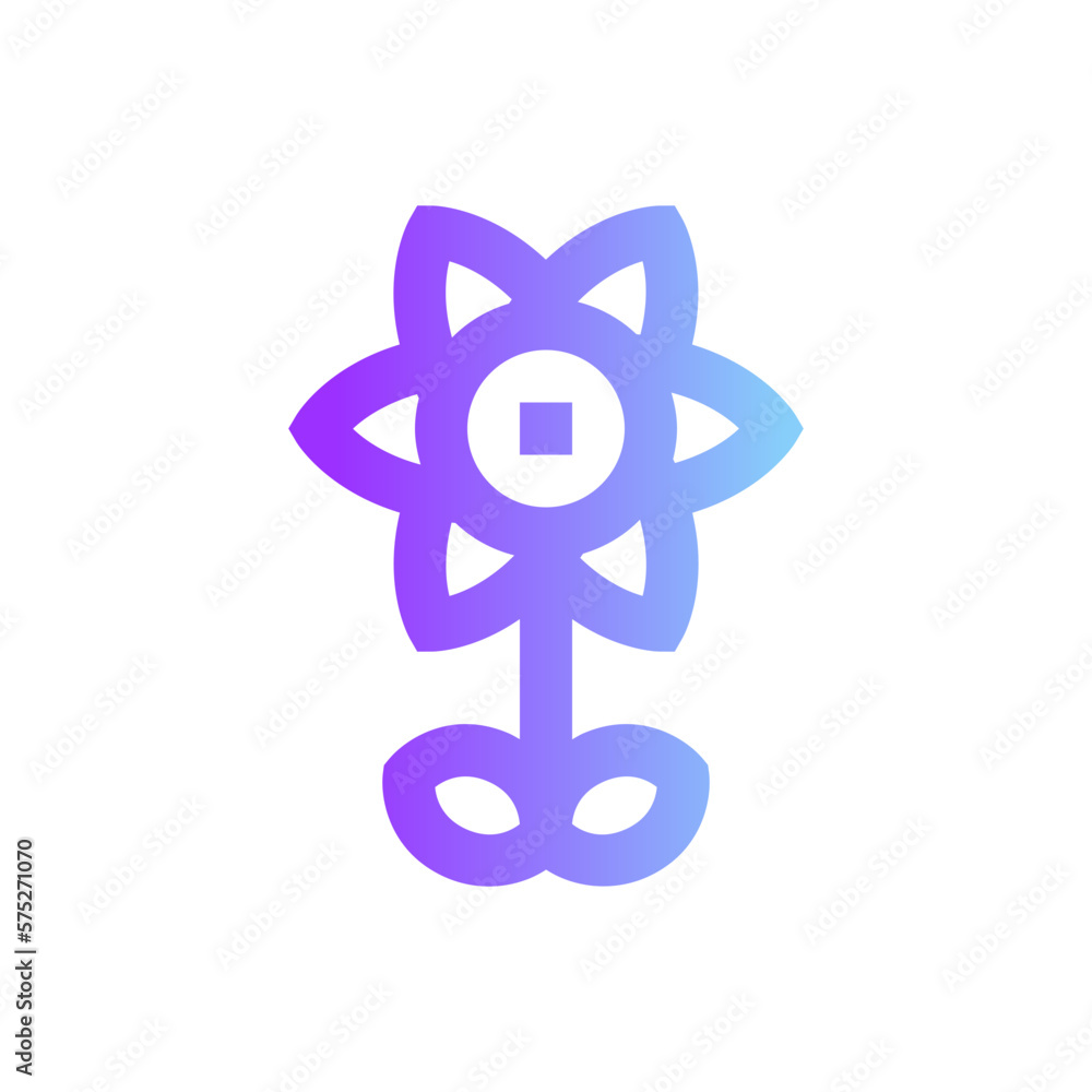 Obraz premium flower gradient icon