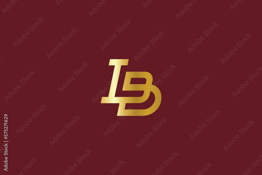 IB letter with golden typography fashion brand logo design, ib golden icon, ib company logo IB letter with golden typography fashion brand logo design, ib golden icon, ib company logo