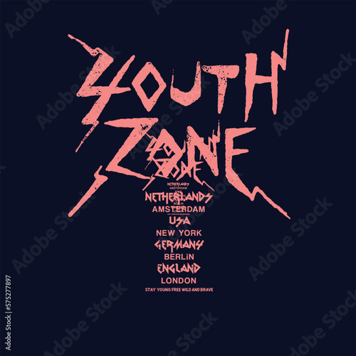 rock and punk illustration font for print