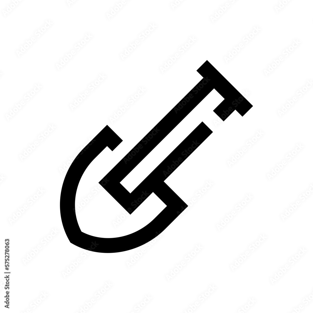 shovel line icon shovel line icon
