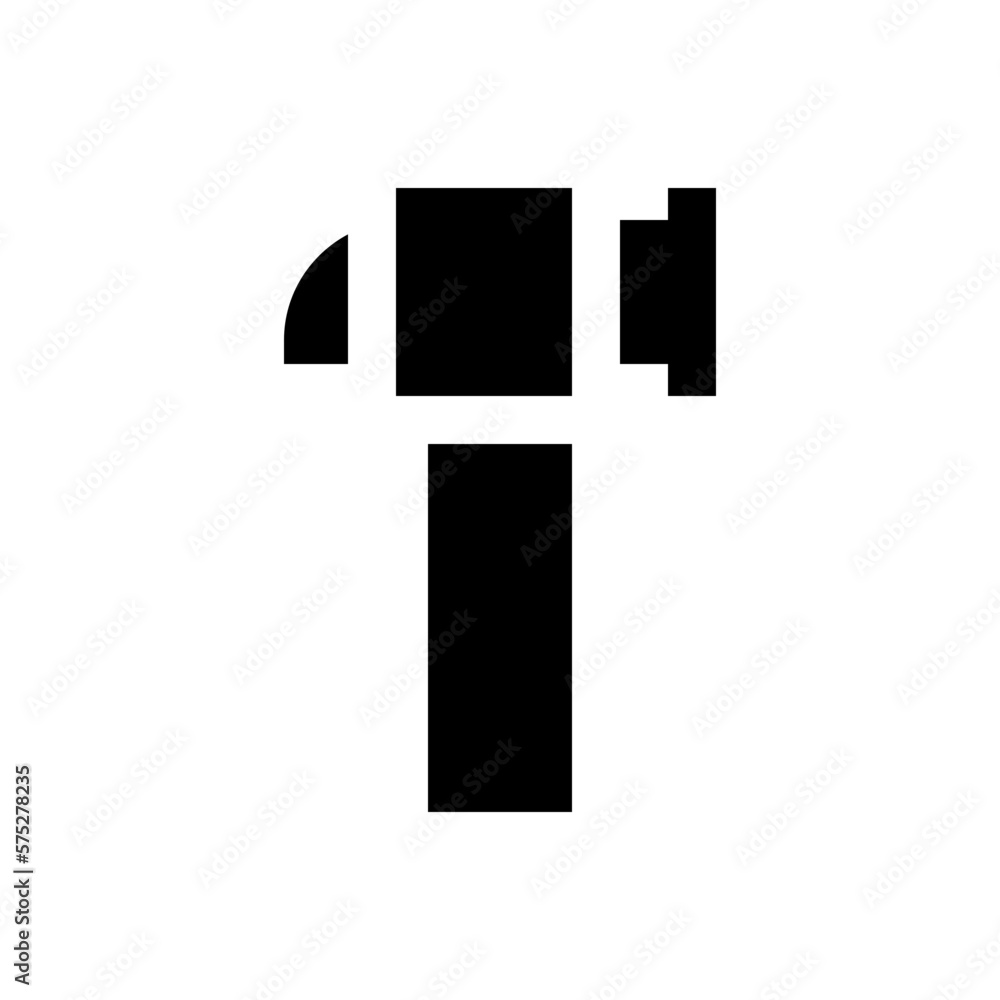 hammer glyph icon hammer glyph icon