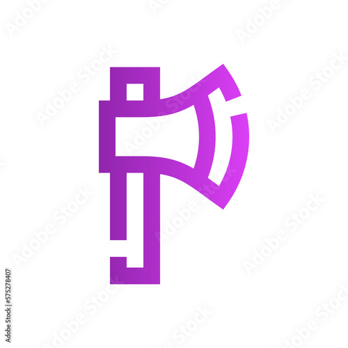 axe gradient icon