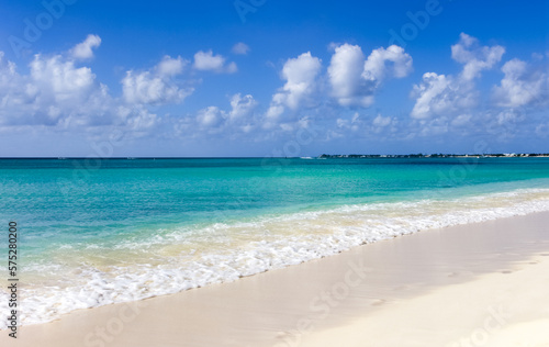 Turquoise water of Caribbean sea