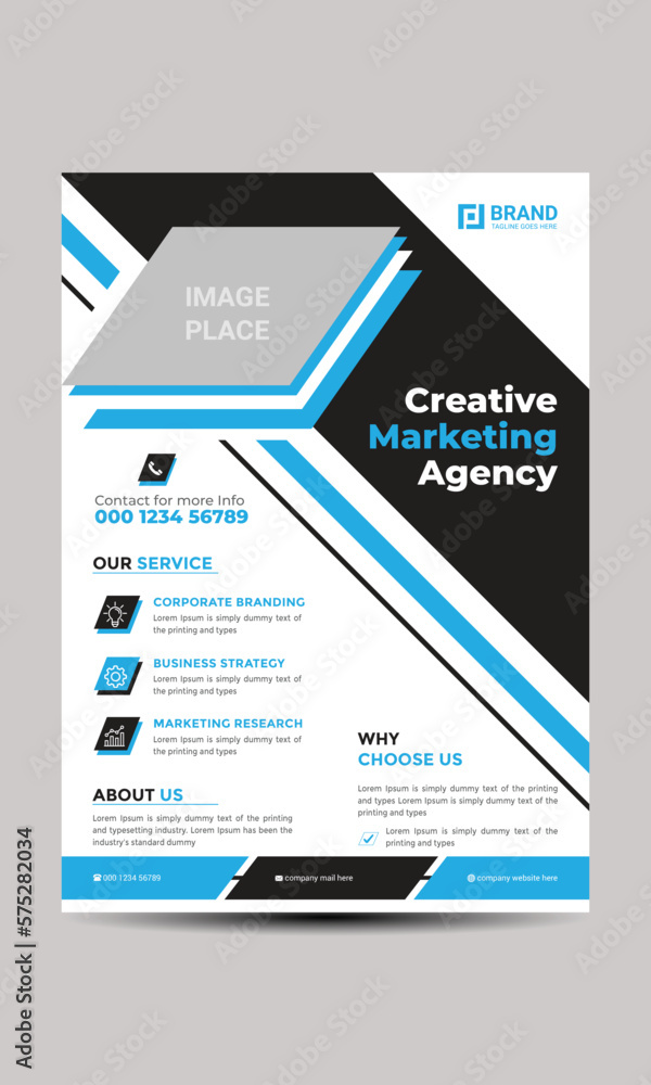 Modern corporate flyer design for company Modern corporate flyer design for company
