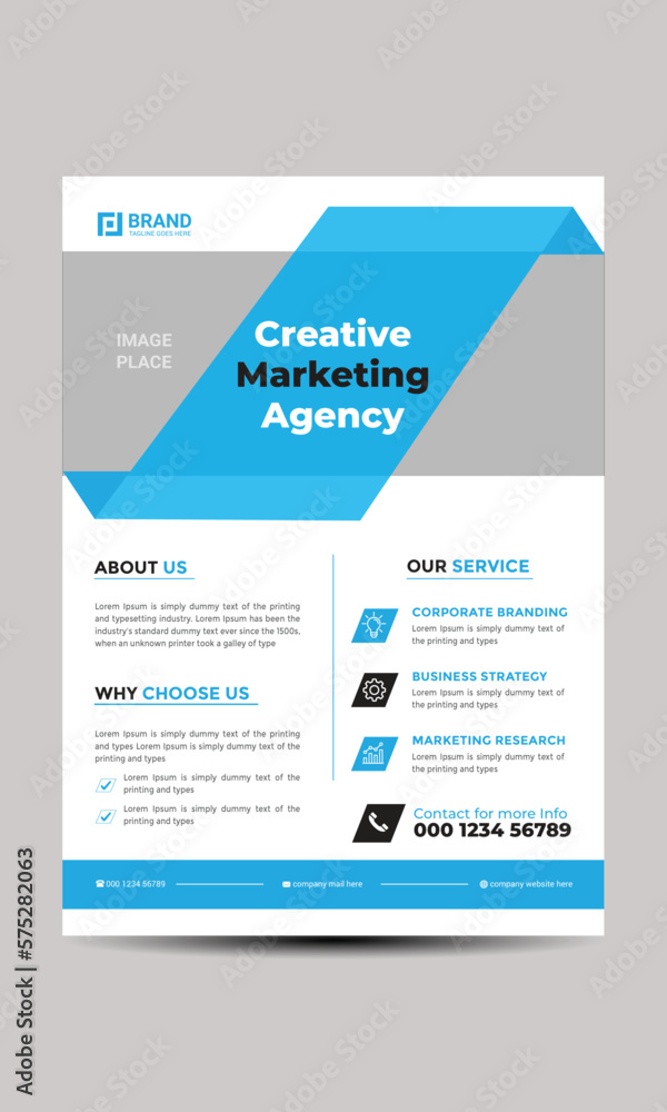 Modern corporate flyer design for company