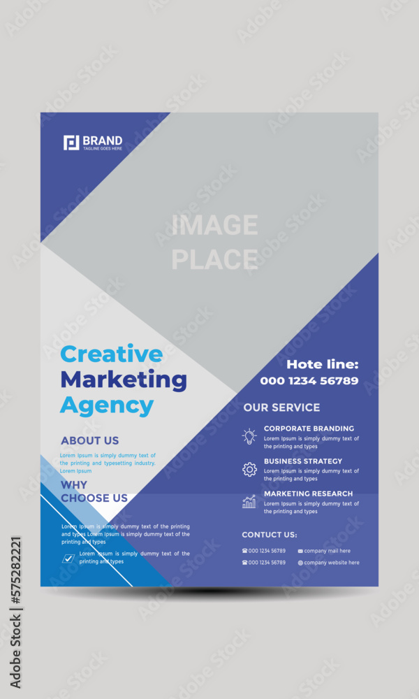Modern corporate flyer design for company